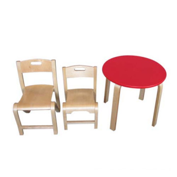 Lovely Wooden Table and Chair Toy for Kids, Wooden Toy Table and Chair for Children, Hot Sale Baby Table and Chair Set Wj277587
